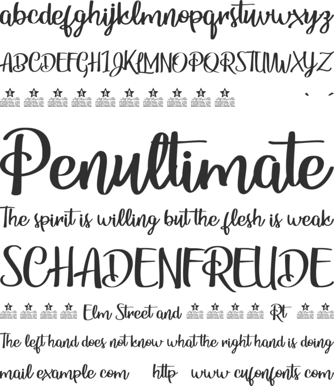Think Ouside the Box Personal font preview