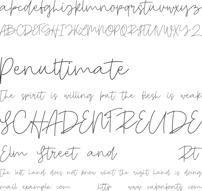 Modern Guns font preview