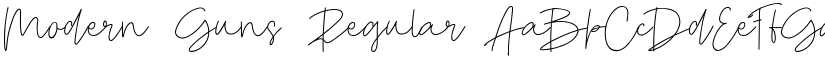Modern Guns Regular font
