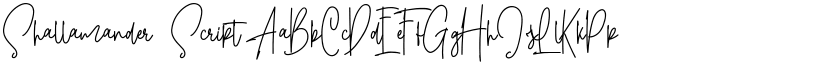 Shallamander Script font