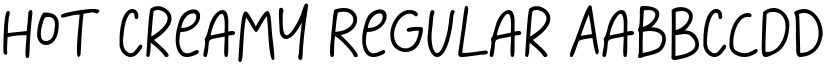 Hot Creamy Regular font
