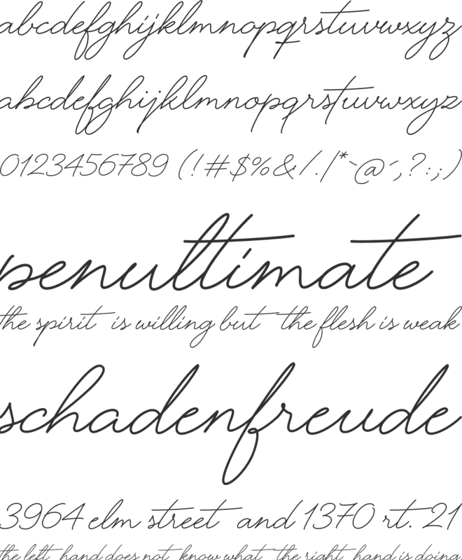 Eternate font preview