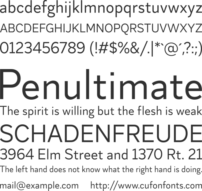 Skie font preview