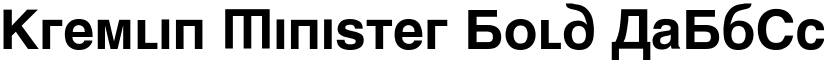 Kremlin Minister Bold font