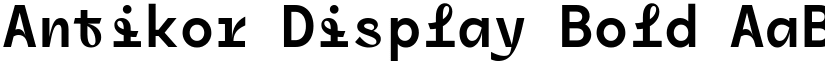Antikor Display Bold font