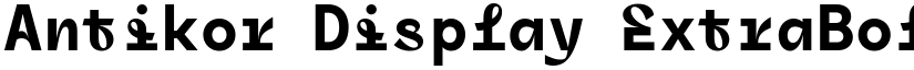 Antikor Display ExtraBold font
