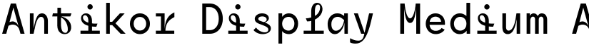 Antikor Display Medium font