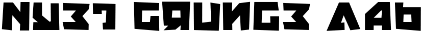 Nyet Grunge font