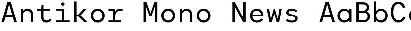 Antikor Mono News font
