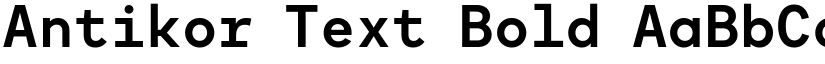 Antikor Text Bold font