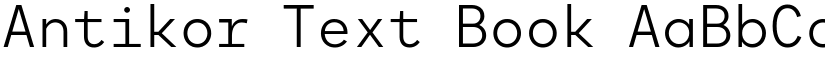 Antikor Text Book font
