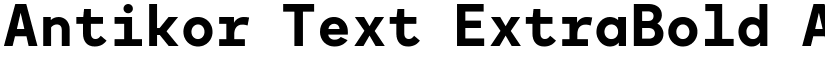 Antikor Text ExtraBold font