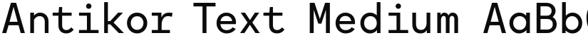 Antikor Text Medium font