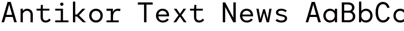 Antikor Text News font