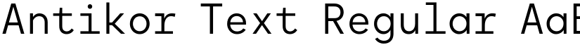 Antikor Text Regular font