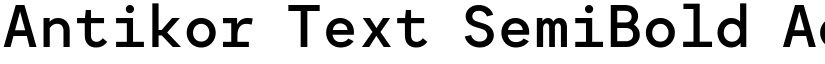 Antikor Text SemiBold font