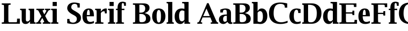 Luxi Serif Bold font