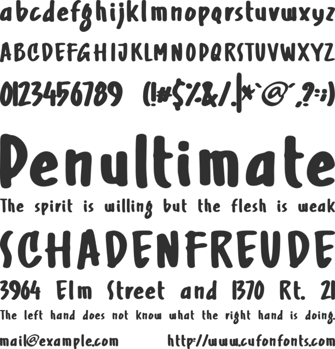 Gisele font preview