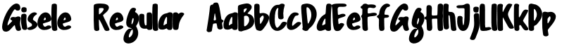Gisele Regular font