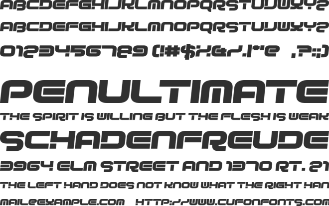 Into Deep font preview