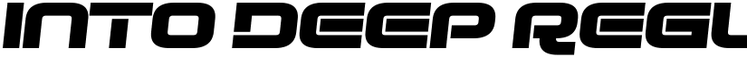 Into Deep Regular font
