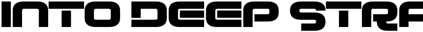Into Deep Straight Regular font