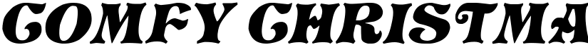 Comfy Christmas Italic font