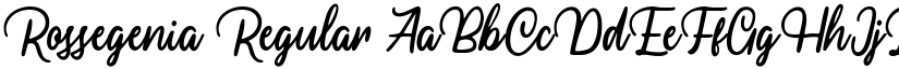 Rossegenia Regular font