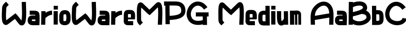 WarioWareMPG Medium font