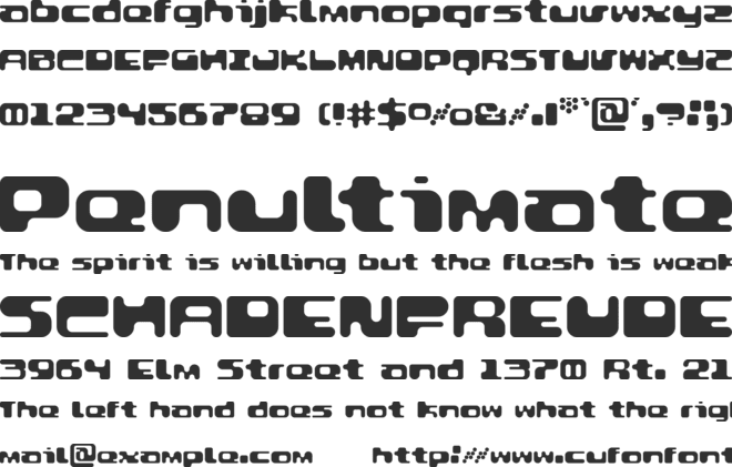 Groovtastic font preview