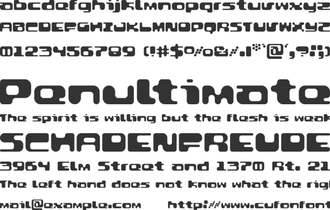 Groovtastic font preview