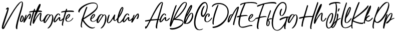 Northgate Regular font