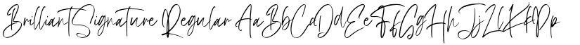 BrilliantSignature Regular font