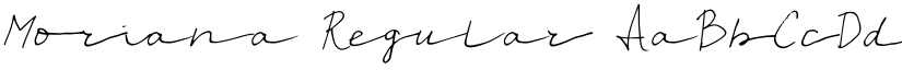 Moriana Regular font