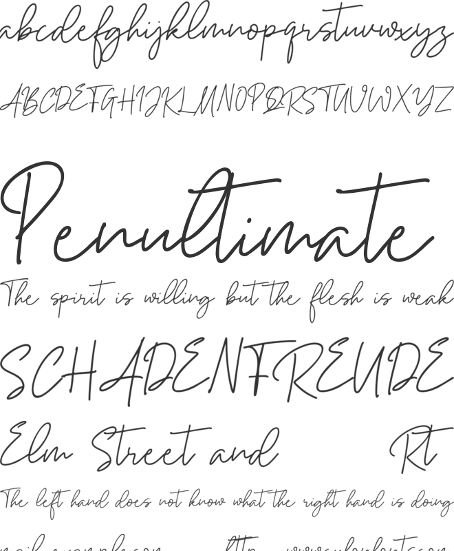 Kottario font preview