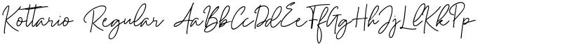 Kottario Regular font