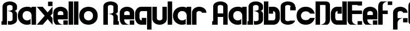 Baxello Regular font