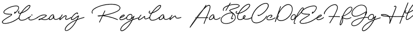 Elizany Regular font