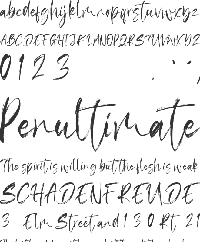 Klasted font preview