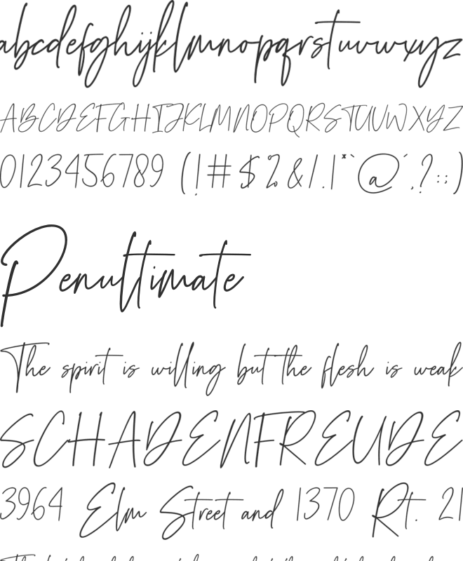 Ink Scale font preview