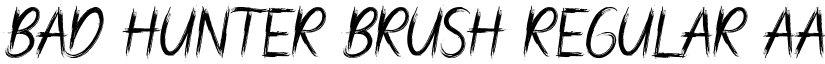 Bad Hunter Brush Regular font