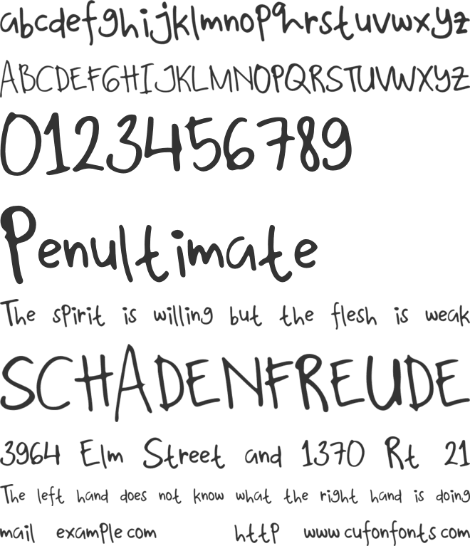 Kalyana font preview