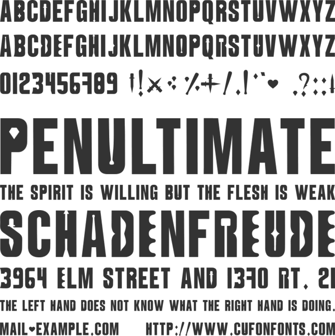 SUperHERO font preview