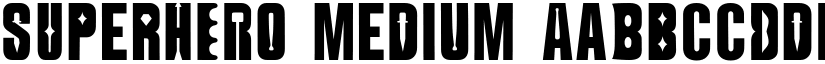 SUperHERO Medium font