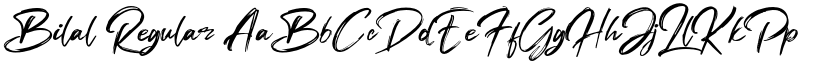 Bilal Regular font