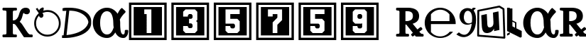 Koda135759 Regular font