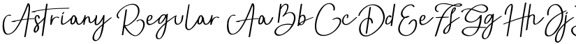 Astriany Regular font
