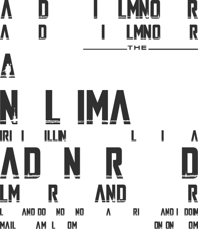 The Mandalorian font preview