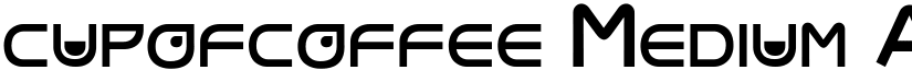 cupofcoffee Medium font