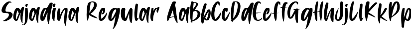 Sajadina Regular font